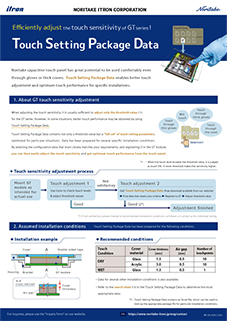 Touch Setting Package Data leaflet 