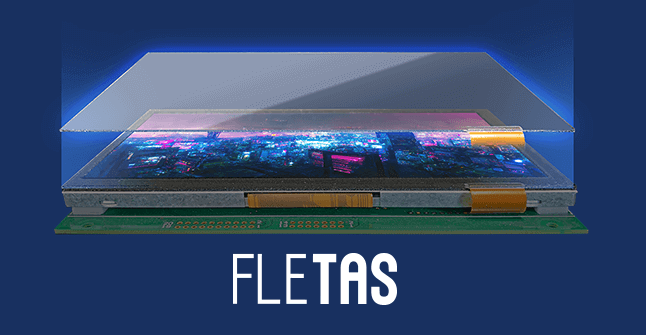 高感度タッチパネル「FLETAS」搭載